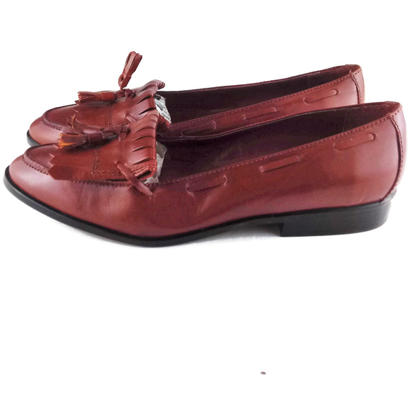 NINE WEST Leather Loafers with Tassel Detail - Picture 5 of 7
